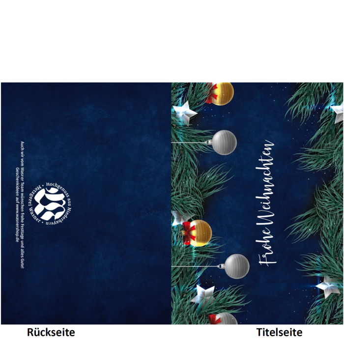 Weihnachtskarte "Christbaumkugeln"